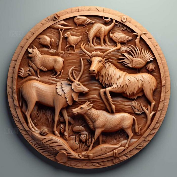 Animal Kingdom series 4 stl model for CNC