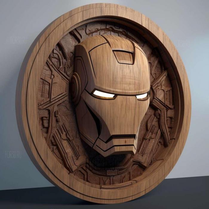 Marvels Iron Man VR 1 stl model for CNC