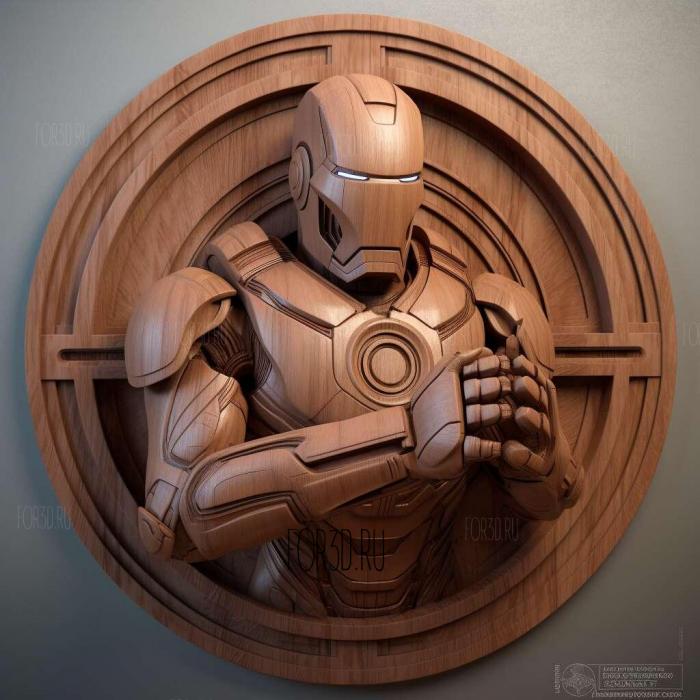 Marvels Iron Man VR 2 stl model for CNC