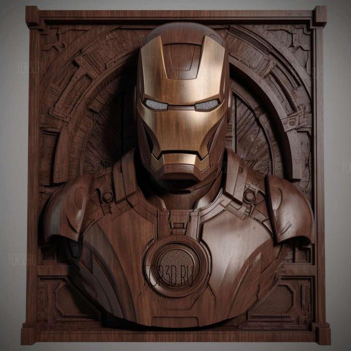 Marvels Iron Man VR 3 stl model for CNC