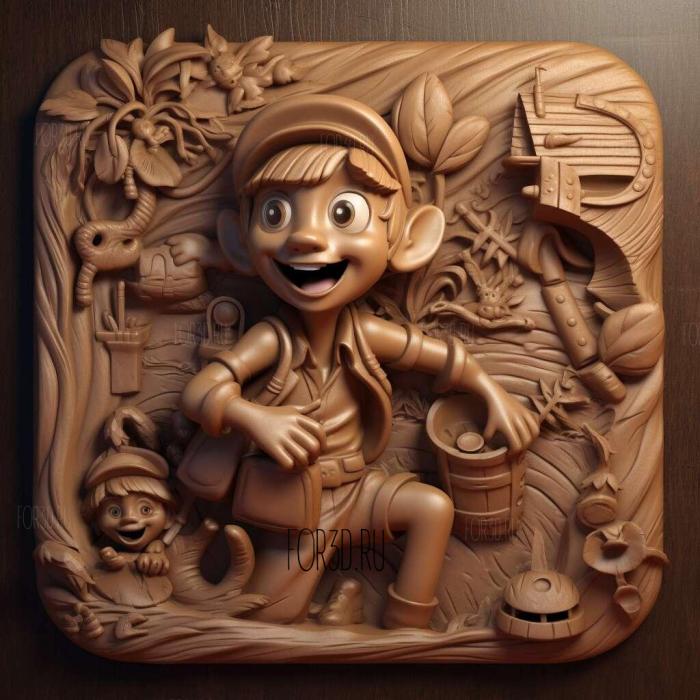 Jake and the Never Land Pirates TV series 3 stl model for CNC