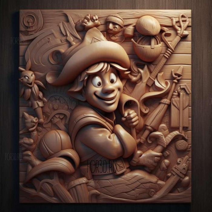 Jake and the Never Land Pirates TV series 4 stl model for CNC