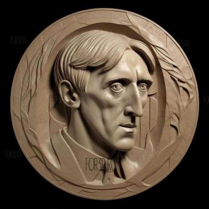 Orlando Virginia Woolf 1928 3 stl model for CNC