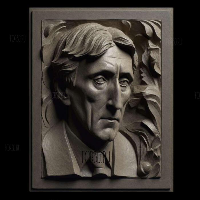 Orlando Virginia Woolf 1928 4 stl model for CNC