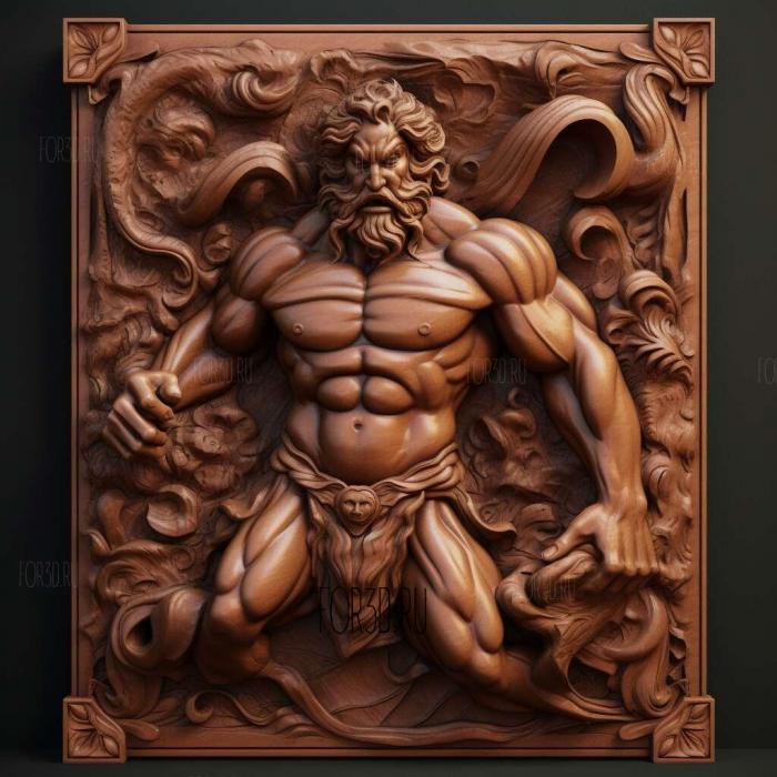 Hercules TV series 1 stl model for CNC
