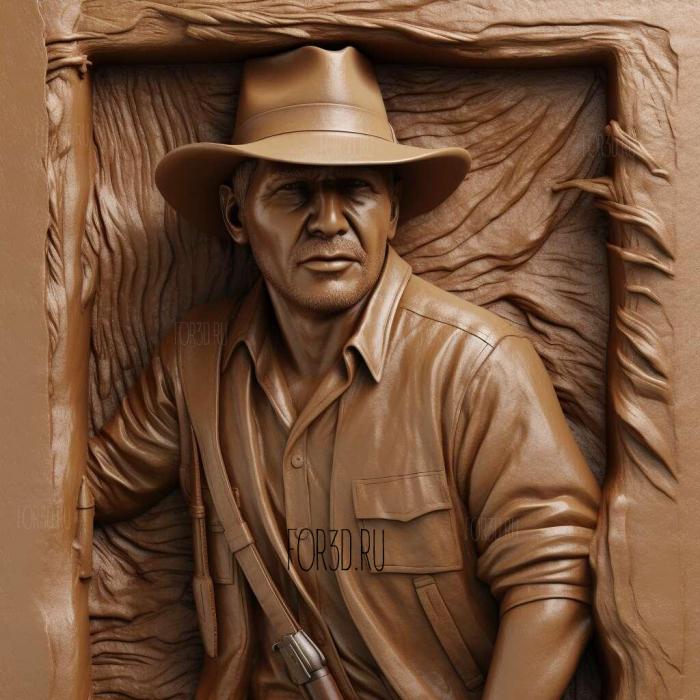 Indiana Jones and the LaCrusade 2 stl model for CNC