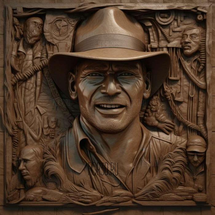 Indiana Jones and the LaCrusade 3 stl model for CNC