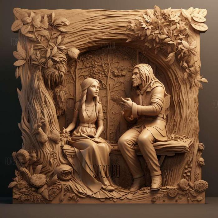 Once Upon a Time TV series 3 stl model for CNC