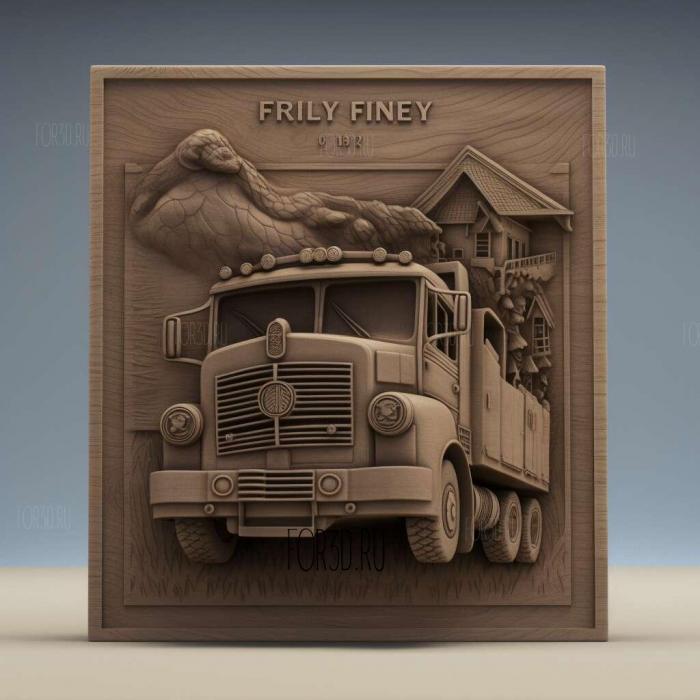 Finley the Fire Engine TV series 1 stl model for CNC