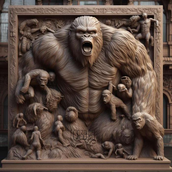 king kong 3d model 1