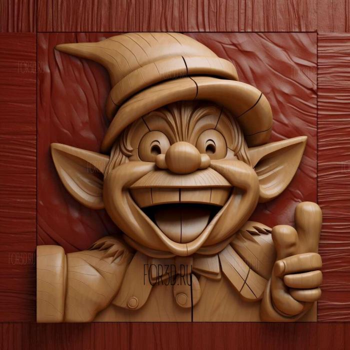 Scarlet Pumpernickel cartoon 2 3d stl модель для ЧПУ