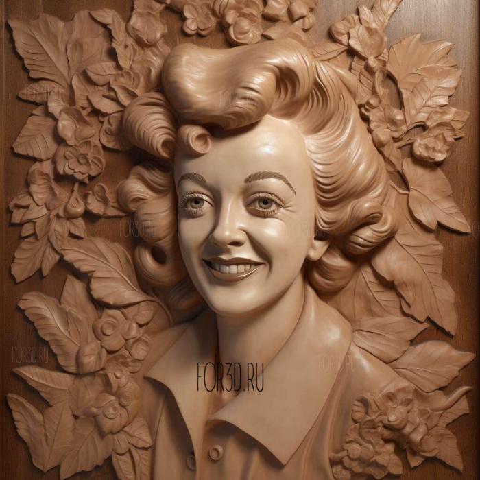 Regina Giddens Chanterelles Bette Davis 1 stl model for CNC