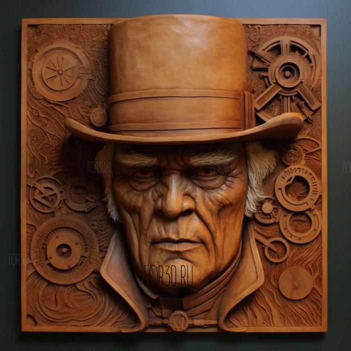 st Alex DeLarge Clockwork OrangeMalcolm McDowell 2 stl model for CNC