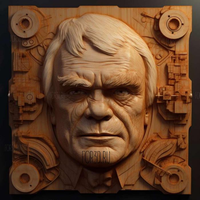 st Alex DeLarge Clockwork OrangeMalcolm McDowell 4 stl model for CNC