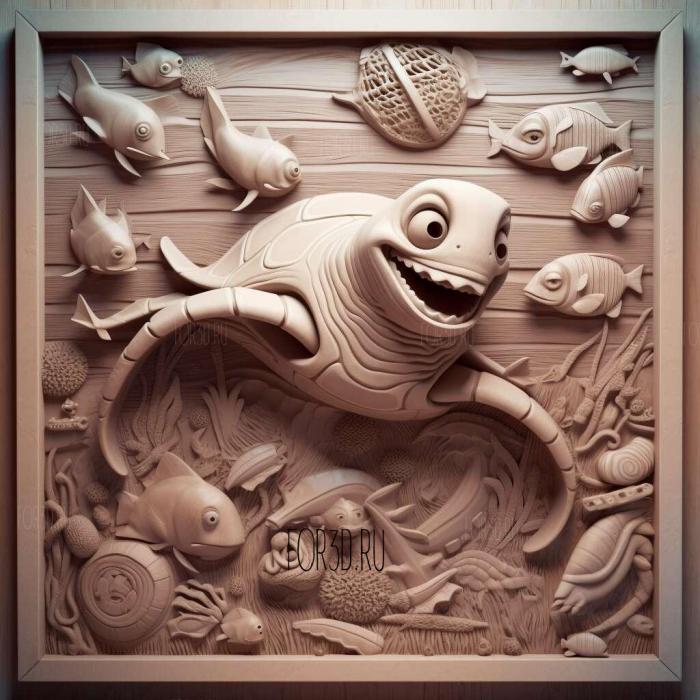 Finding Nemo movie 2 stl model for CNC