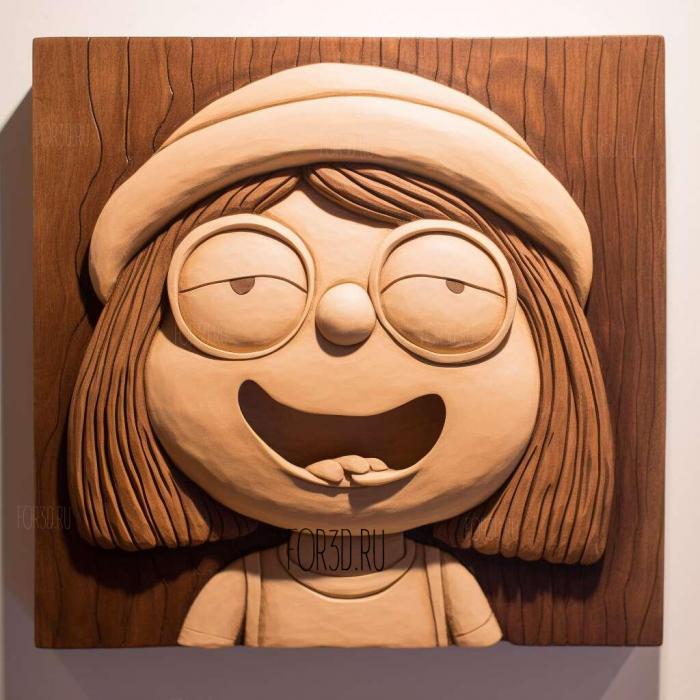 Meg Griffin FROM 2 3d stl модель для ЧПУ