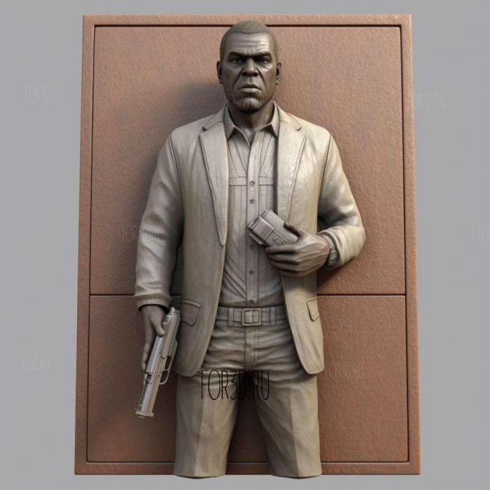 Trevor Phillips Grand Theft Auto 1 stl model for CNC