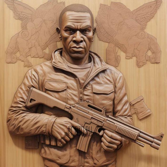 Trevor Phillips Grand Theft Auto 2 stl model for CNC