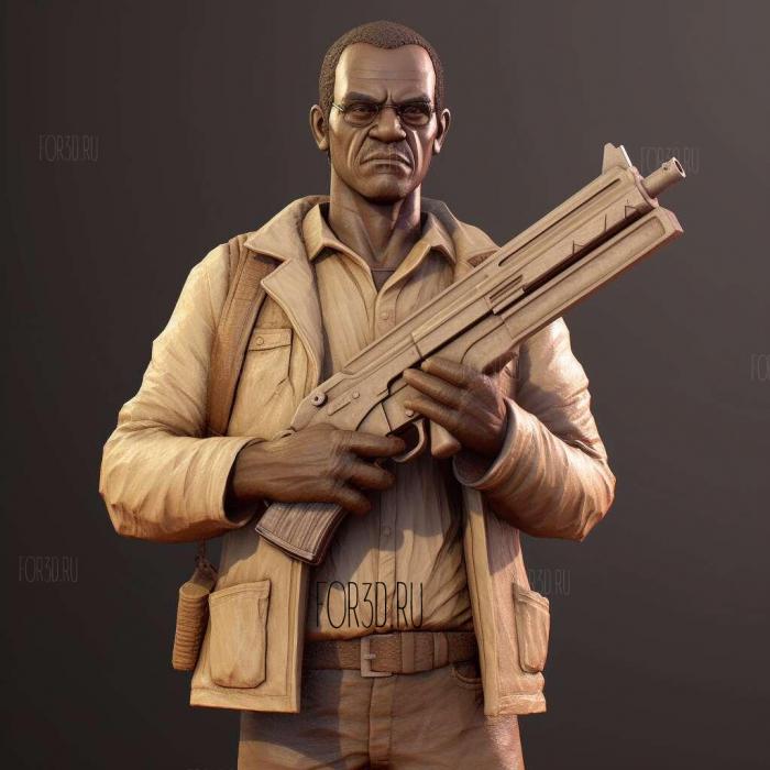 Trevor Phillips Grand Theft Auto 3 stl model for CNC