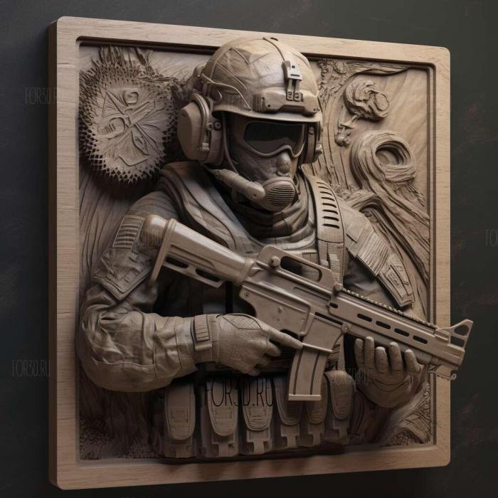 Call of Duty Strike Team 1 stl model for CNC