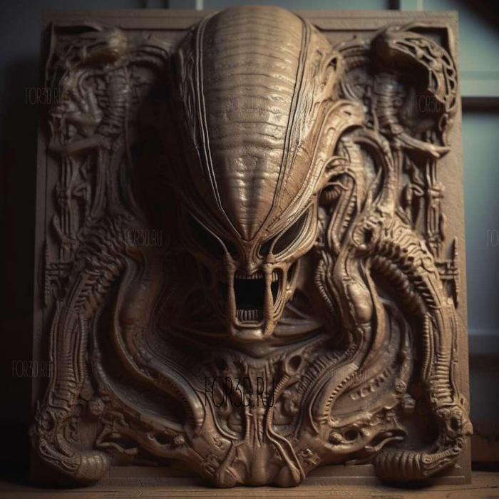 stl The Alien movie 2 stl model for CNC