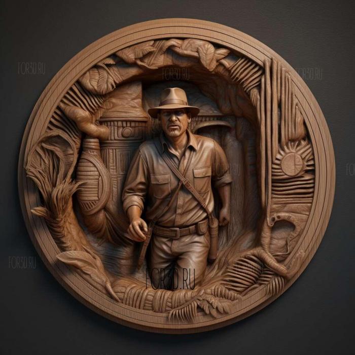 Indiana Jones In Search of the LoArk movie 4 stl model for CNC