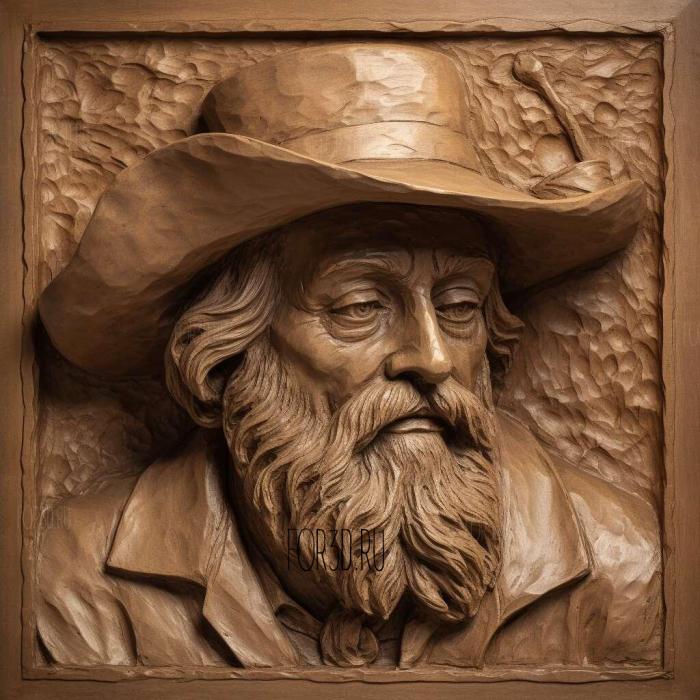 A Song about Myself Walt Whitman 1855 2 stl model for CNC