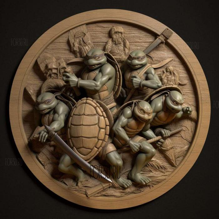 Teenage Mutant Ninja Turtles 2003 1 stl model for CNC