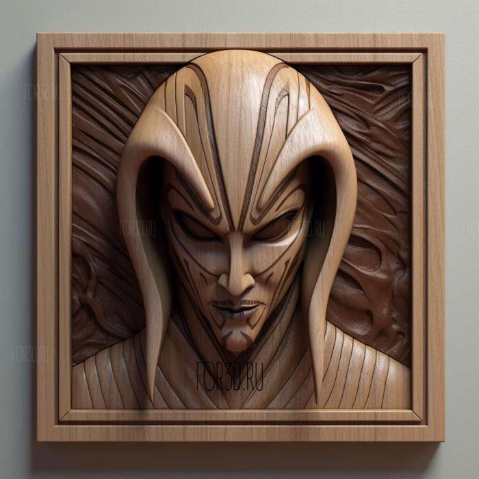 st Ahsoka Tano Star Wars The Clone Wars 1 stl model for CNC