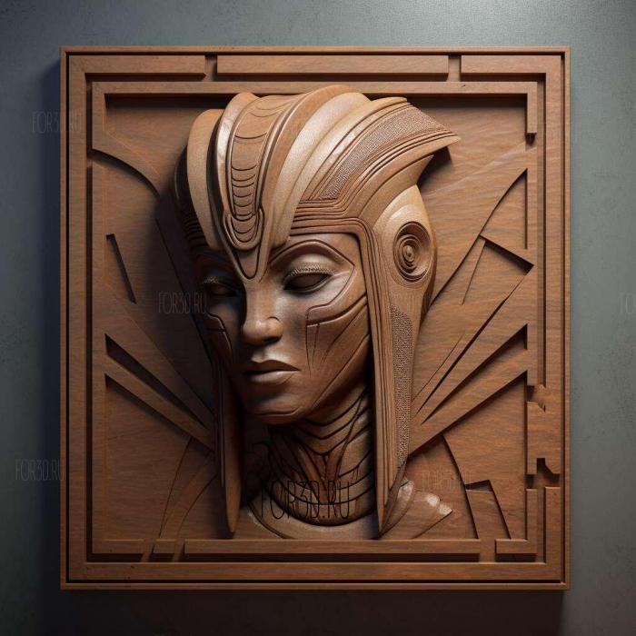 st Ahsoka Tano Star Wars The Clone Wars 2 stl model for CNC