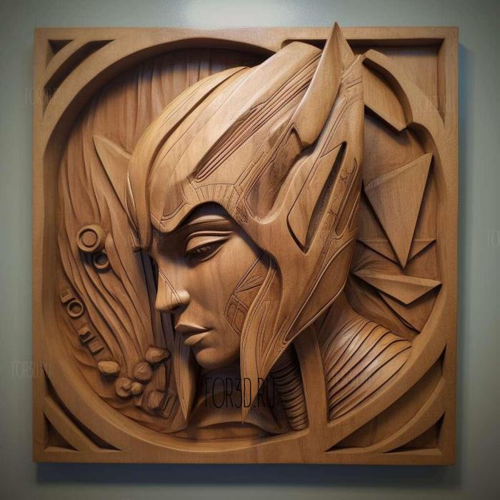 st Ahsoka Tano Star Wars The Clone Wars 3 stl model for CNC