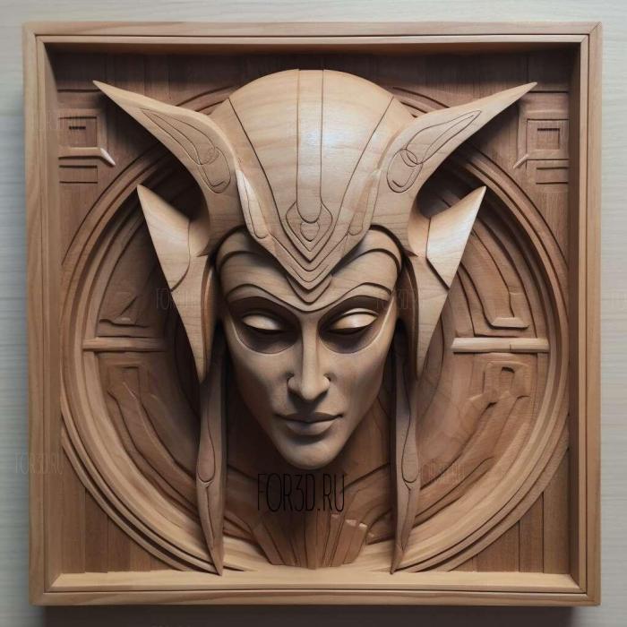 st Ahsoka Tano Star Wars The Clone Wars 4 stl model for CNC