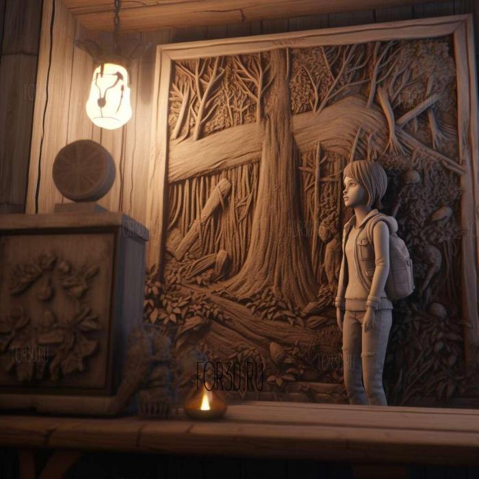 Life is Strange Episode 4 Dark Room 3 stl model for CNC