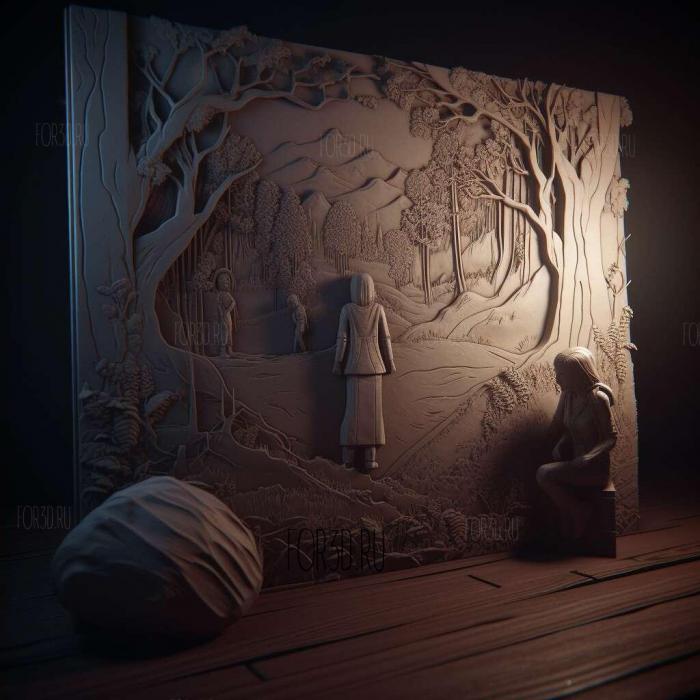 Life is Strange Episode 4 Dark Room 4 stl model for CNC