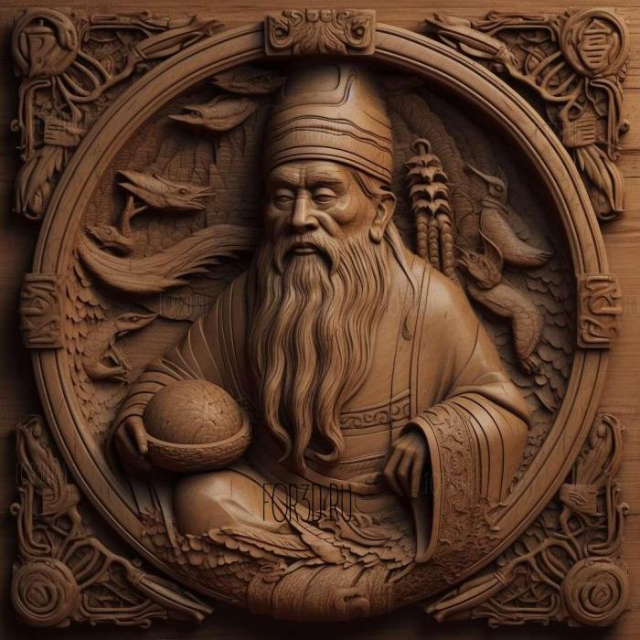 stl Taoist magician Chong Woo chee movie 1 stl model for CNC