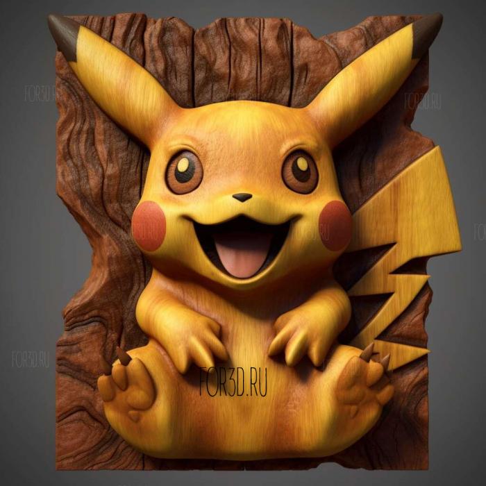 Pikachu from Pokemon Detective Pikachu 4