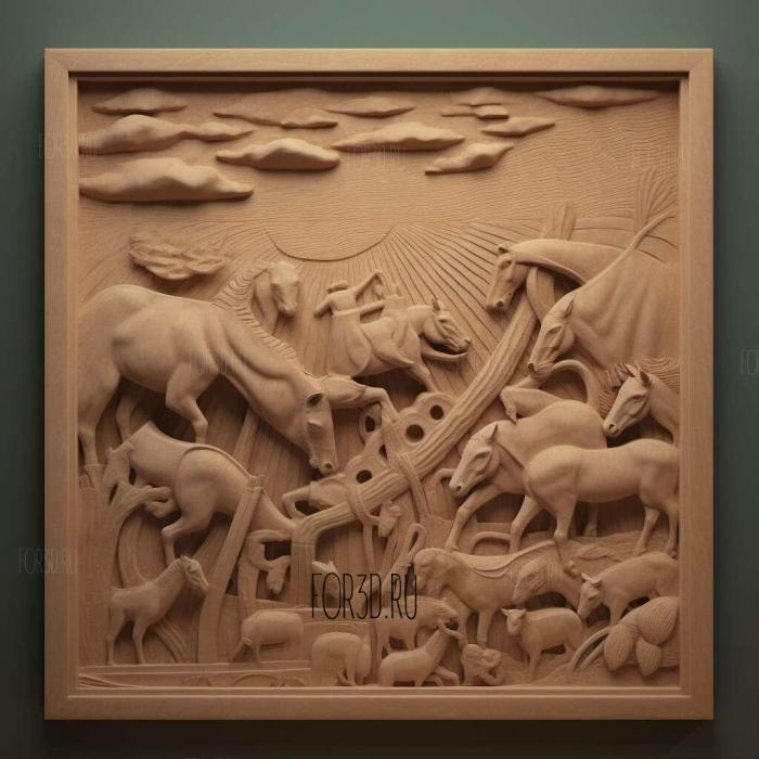 Animal Farm George Orwell 1945 4 stl model for CNC