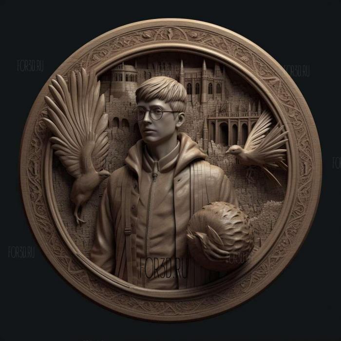 Harry Potter movie 1 stl model for CNC