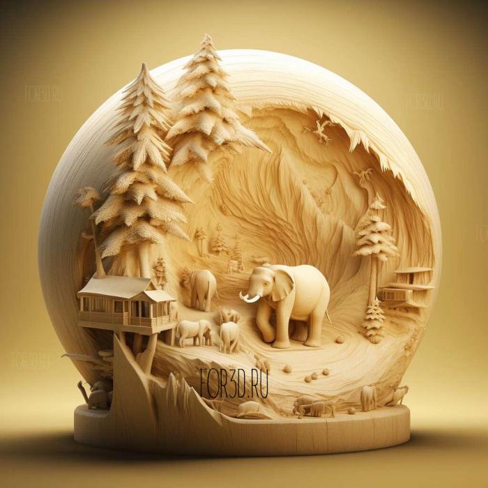 Ice Age 2 Global Warming 2 stl model for CNC