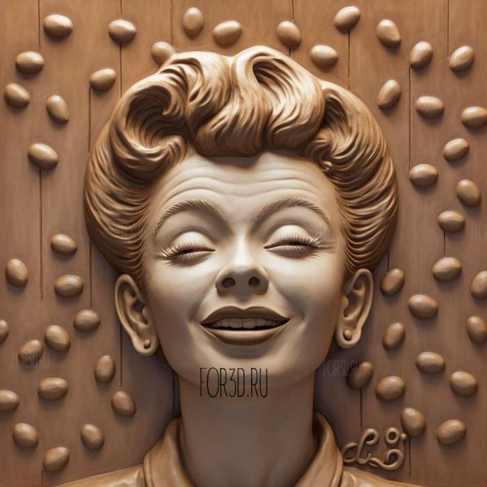 I Love Lucy series 1 stl model for CNC