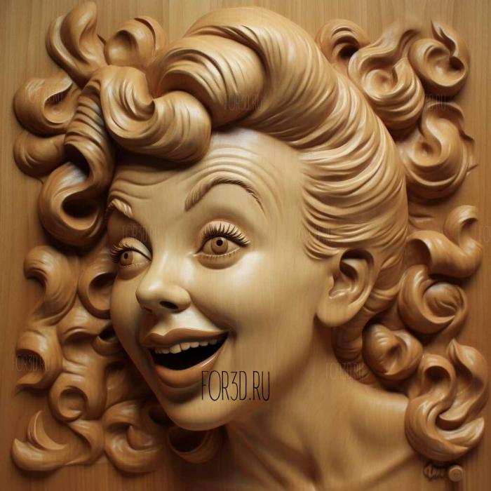 I Love Lucy series 4 stl model for CNC