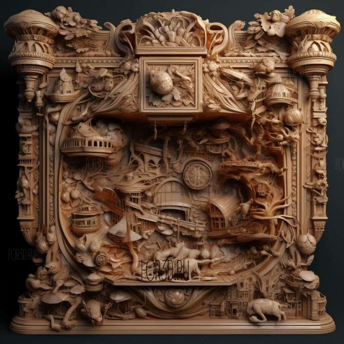 Guillermo del Toros Cabinet of Curiosities series 3 stl model for CNC