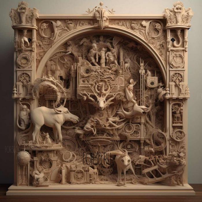 Guillermo del Toros Cabinet of Curiosities series 4 stl model for CNC