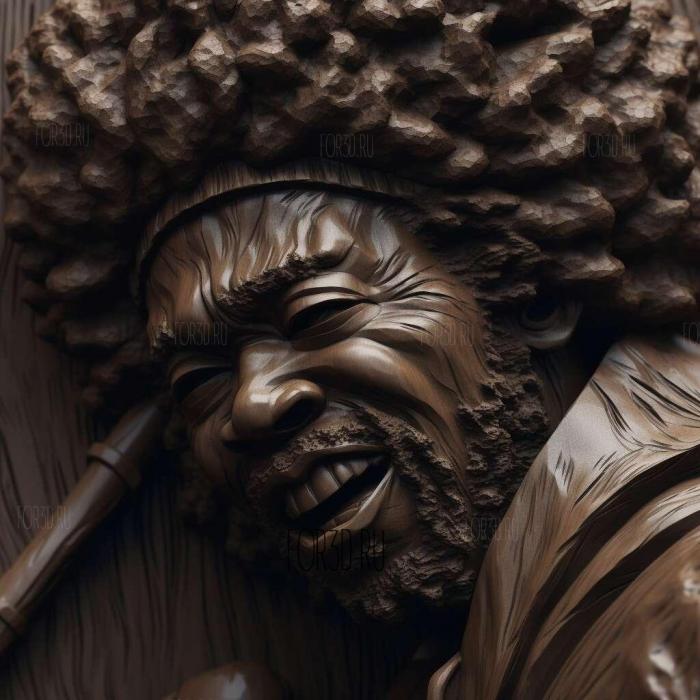 Afro Samurai series 2 stl model for CNC