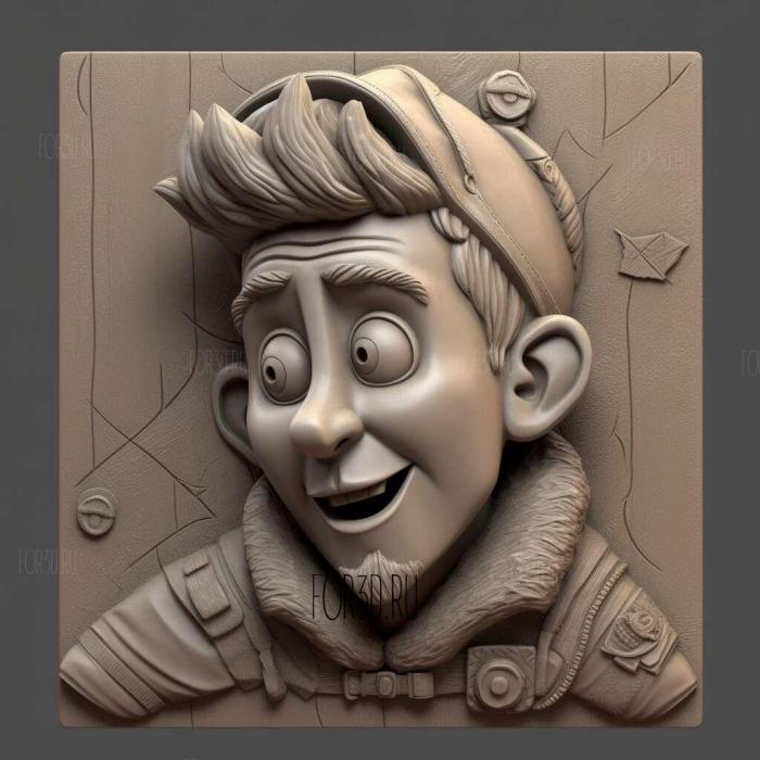 Arthur Christmas movie 1 stl model for CNC