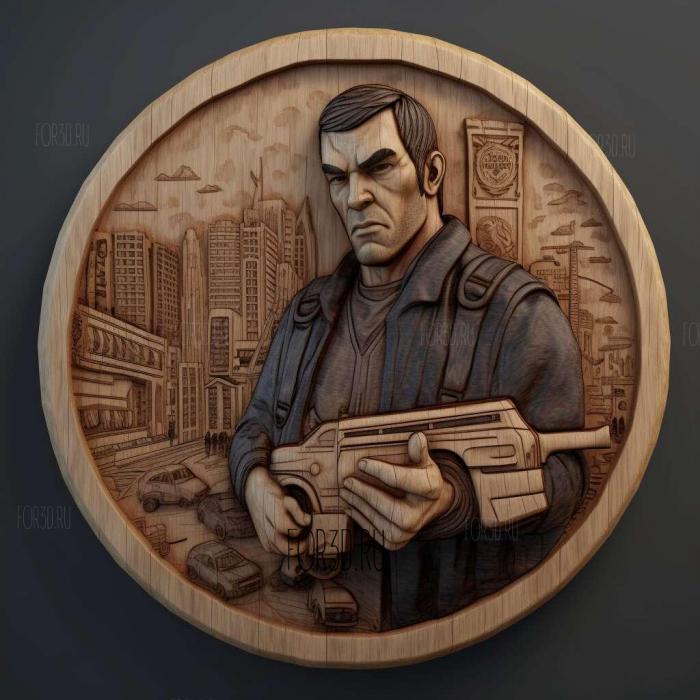 Grand Theft Auto IV Episodes From Liberty City 4 stl model for CNC