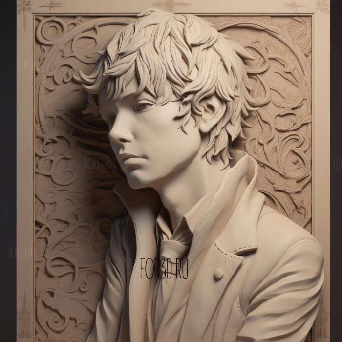 st Shunsuke Takeuchi from Bungo Stray Dogs 3 stl model for CNC