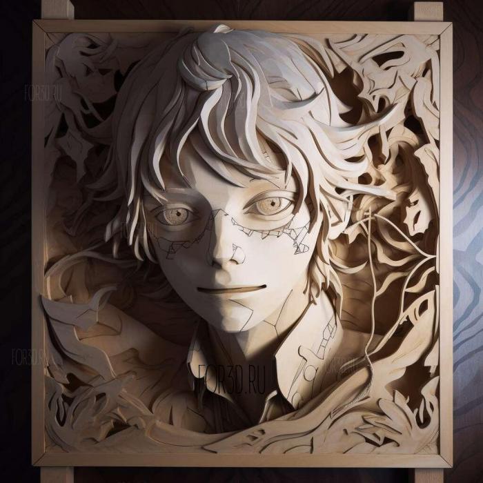 st Shunsuke Takeuchi from Bungo Stray Dogs 4 stl model for CNC