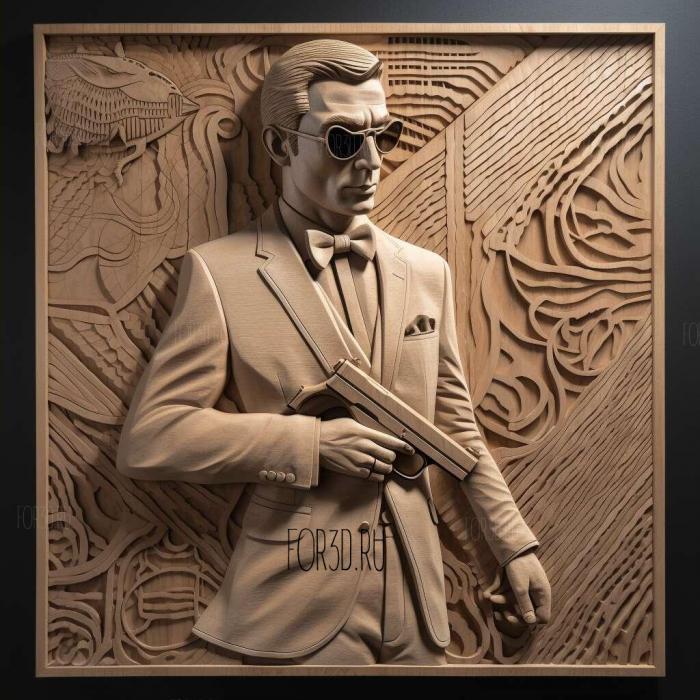 James Bond 007 Everything or Nothing 3 stl model for CNC