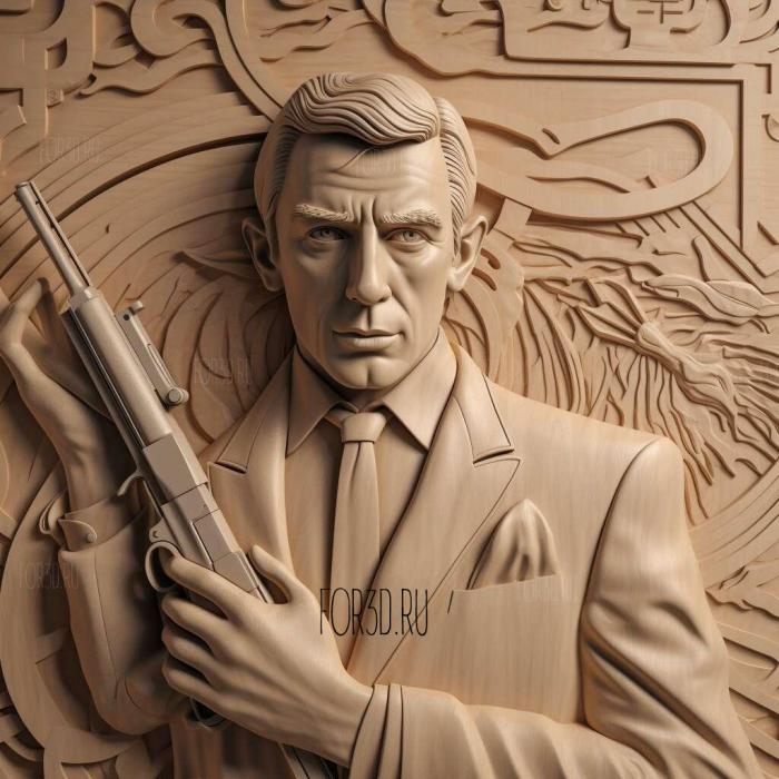 James Bond 007 Everything or Nothing 4 stl model for CNC